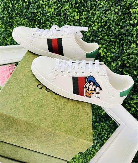 disney x gucci donald duck ace sneakers|daffy duck Gucci shoes.